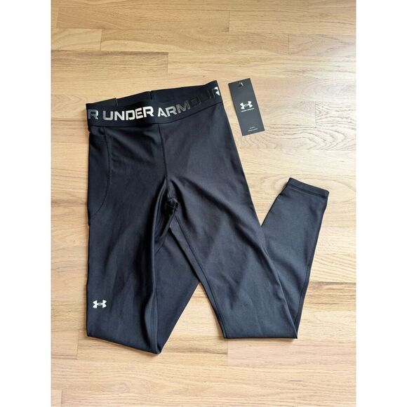 Under Armour Heatgear Compression High Rise Leggings Full Length Small - Picture 1 of 8